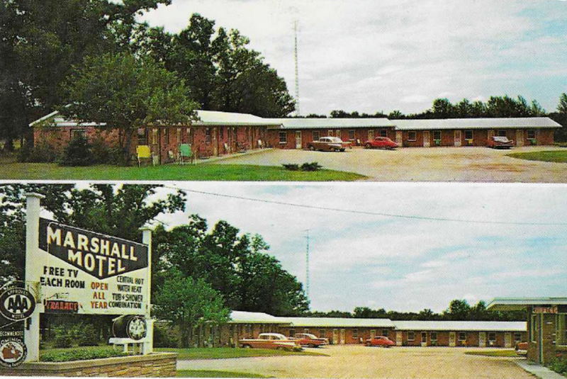 Hospitality House Motel (Marshall Motel) - Old Photos And Post Cards